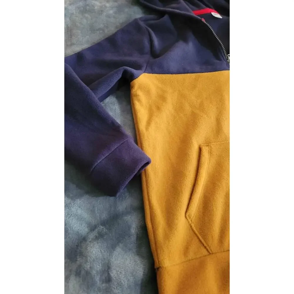 Old Navy Boys Colorblock Quarter Zip‎ Fleece Pullover Hoodie XL (14-16) NWT